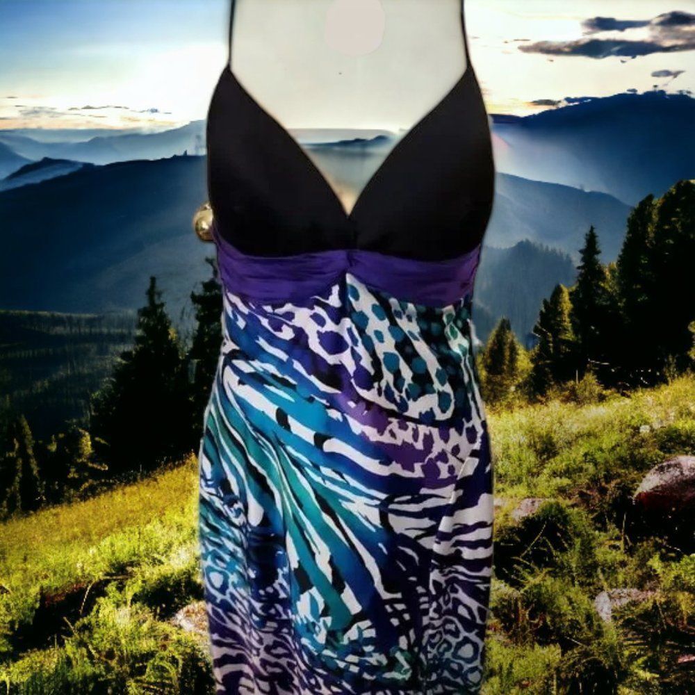 Beautiful Cache Multi-pattern Maxi Style Dress